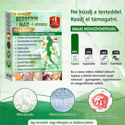 👩‍⚕️BSWELL® Nano mikrotűs karcsúsító tapasz (Naponta egyszer már 28 napon belül látható változások láthatók) Alkalmas: elhízás kezelésére, szív- és érrendszeri egészségre, cukorbetegség kezelésére, alvási apnoéra és bélrendszeri problémákr🔥