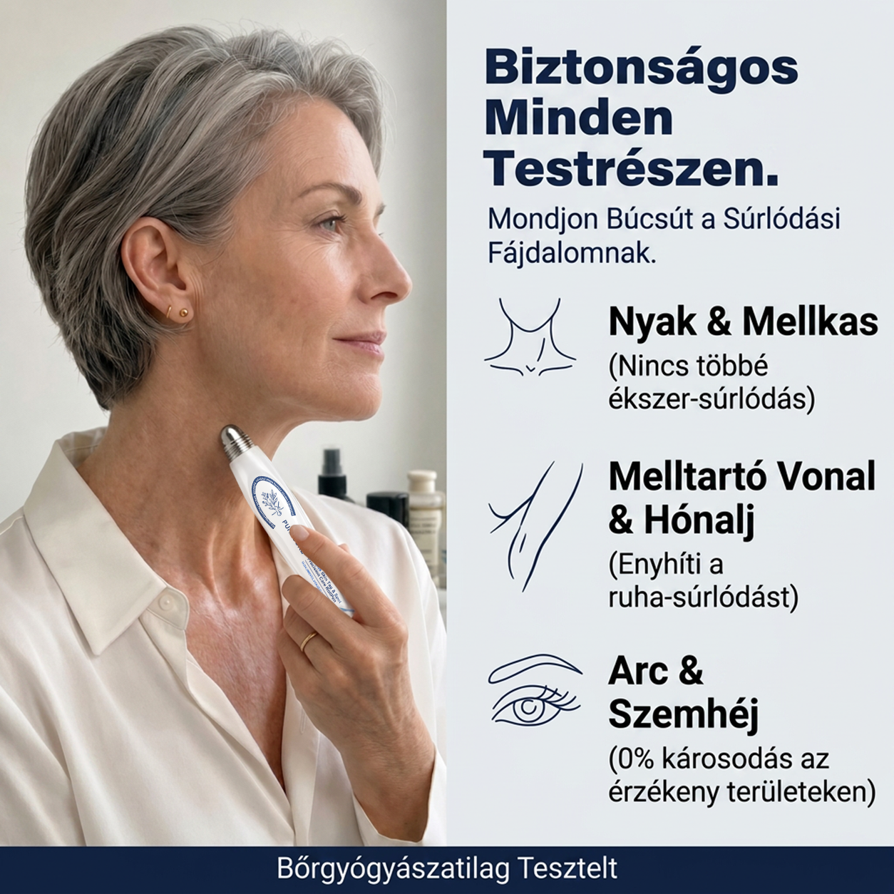PuraCure® 👩‍⚕️ 𝟕 𝐍𝐚𝐩𝐨𝐬 Bőrkinövés- és Folteltávolító Toll Fájdalommentes és Hegmentes Professzionális Rollerball